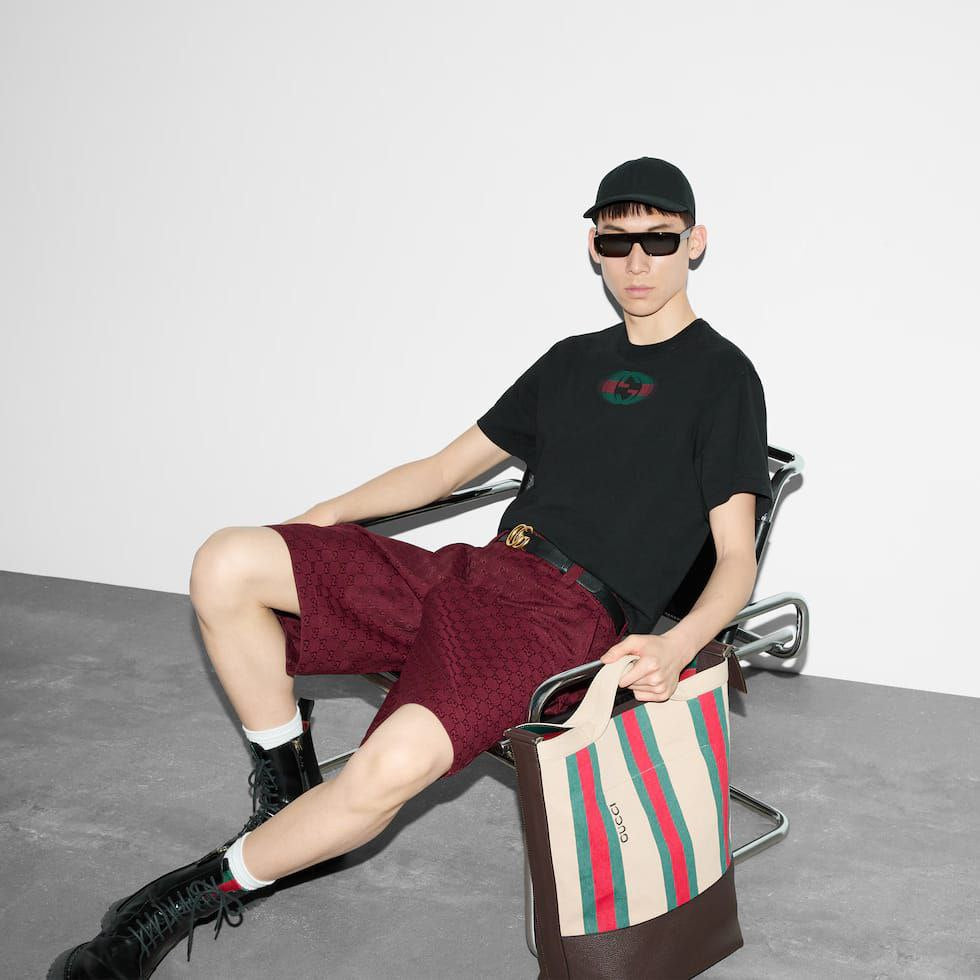 Tricou supradimensionat din jerseu de bumbac