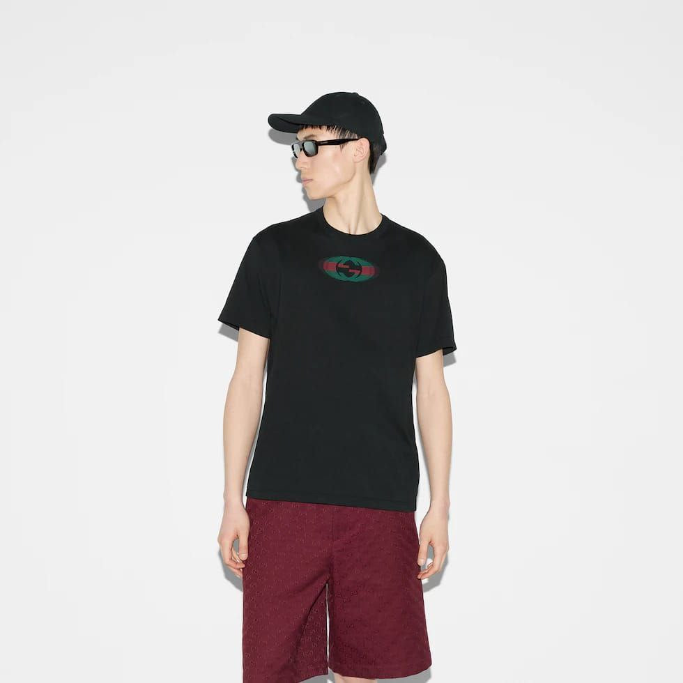 Tricou supradimensionat din jerseu de bumbac