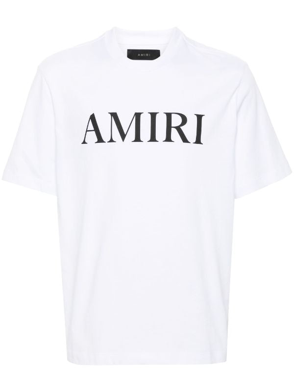 Tricou alb din bumbac cu imprimeu logo