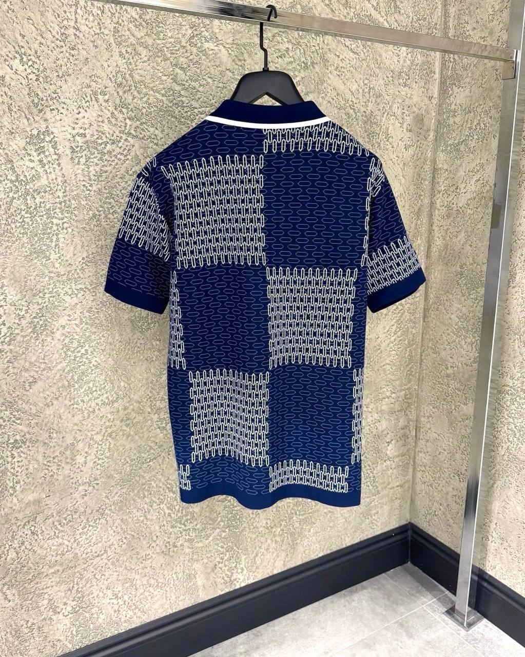 Set din jerseu de bumbac Damier Jacquard