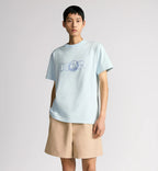 Tricou Hylton Nel brodat, de culoare albastră