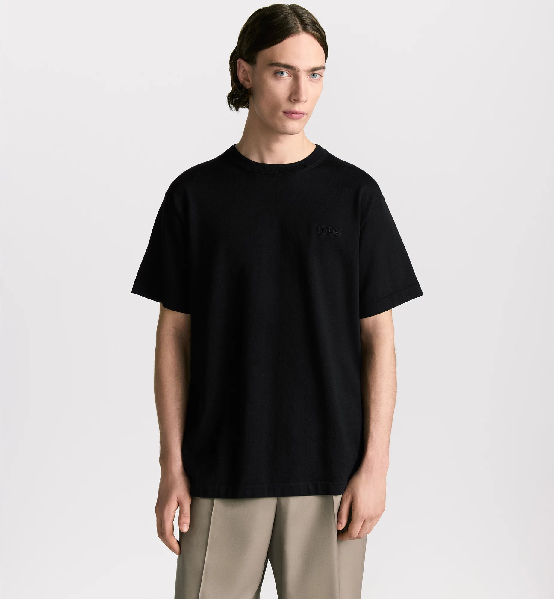 Tricou din jerseu de bumbac Icons, negru