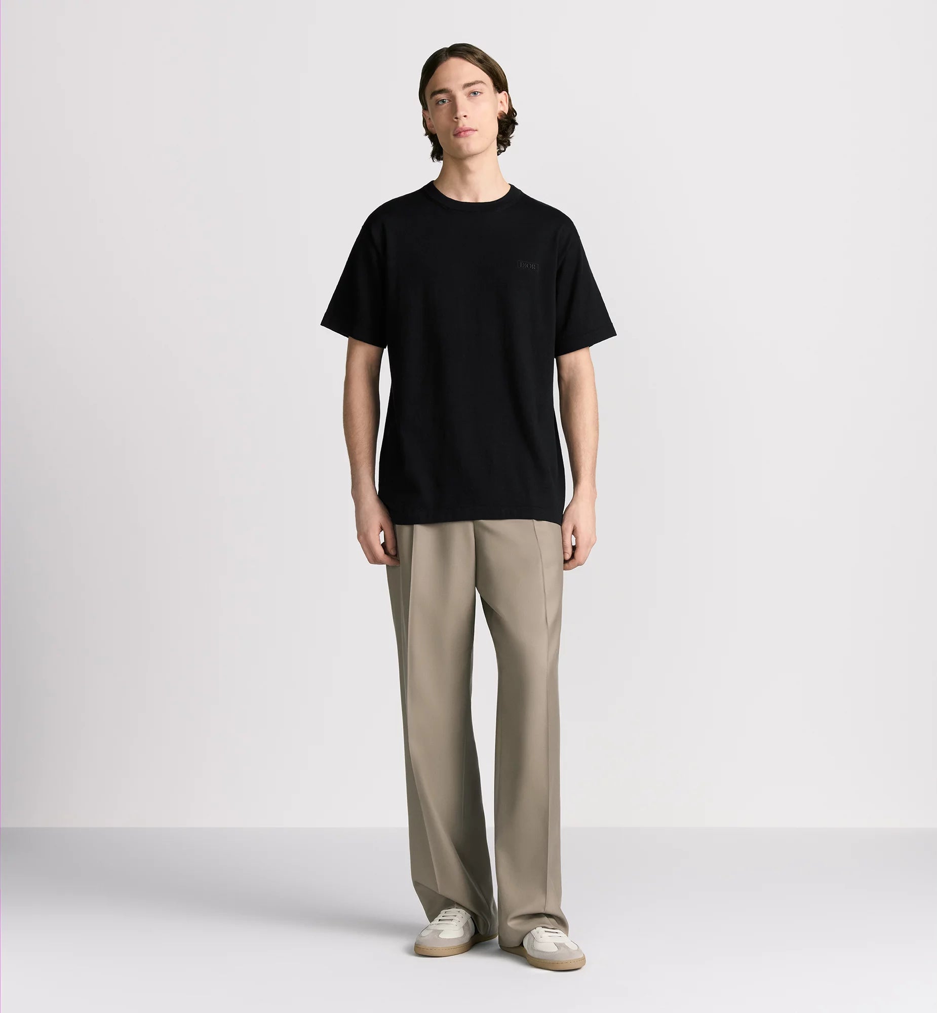 Tricou din jerseu de bumbac Icons, negru