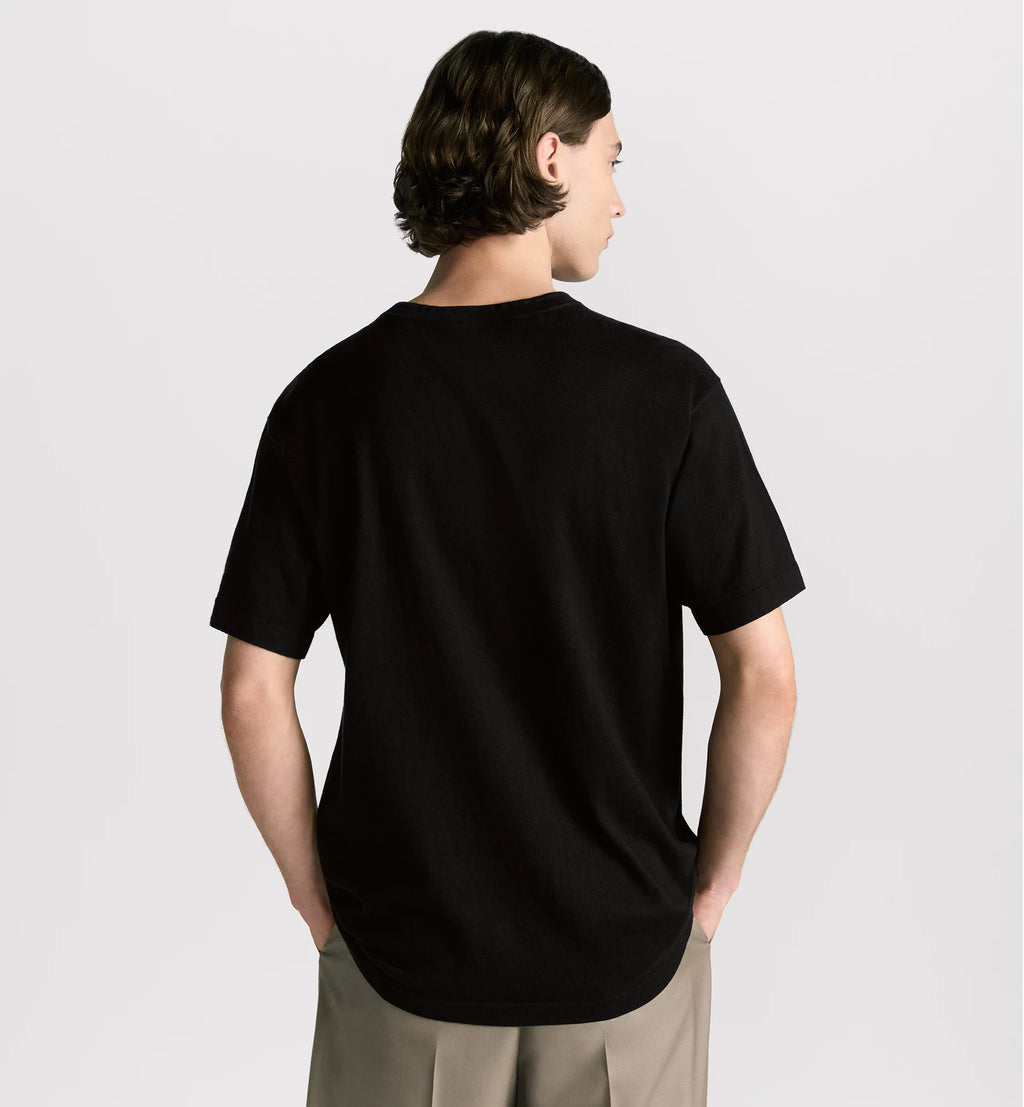 Tricou din jerseu de bumbac Icons, negru