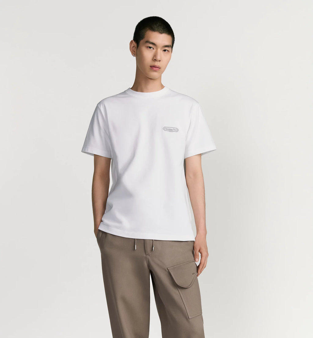 Tricou CD Box relaxat, alb