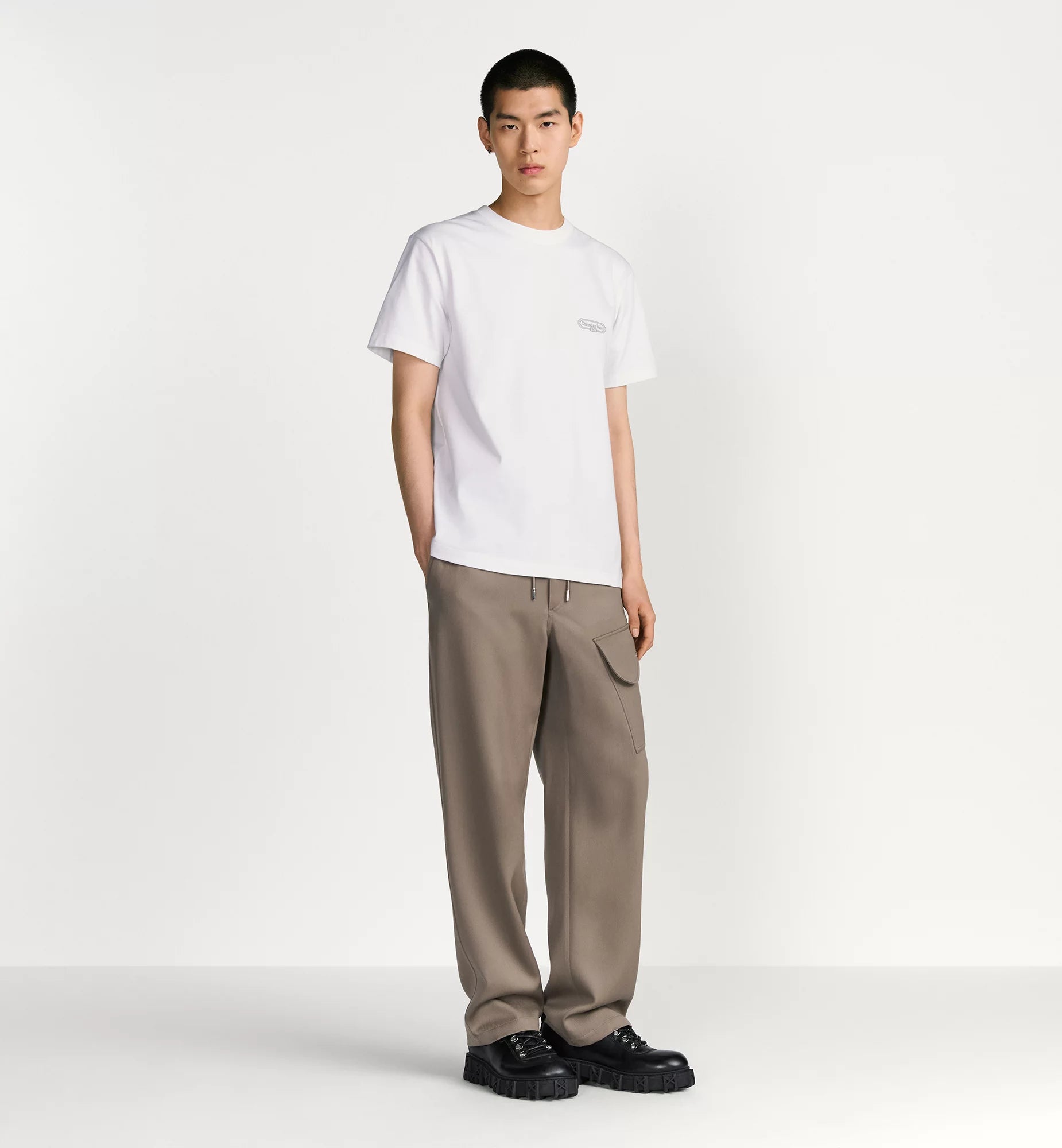 Tricou CD Box relaxat, alb