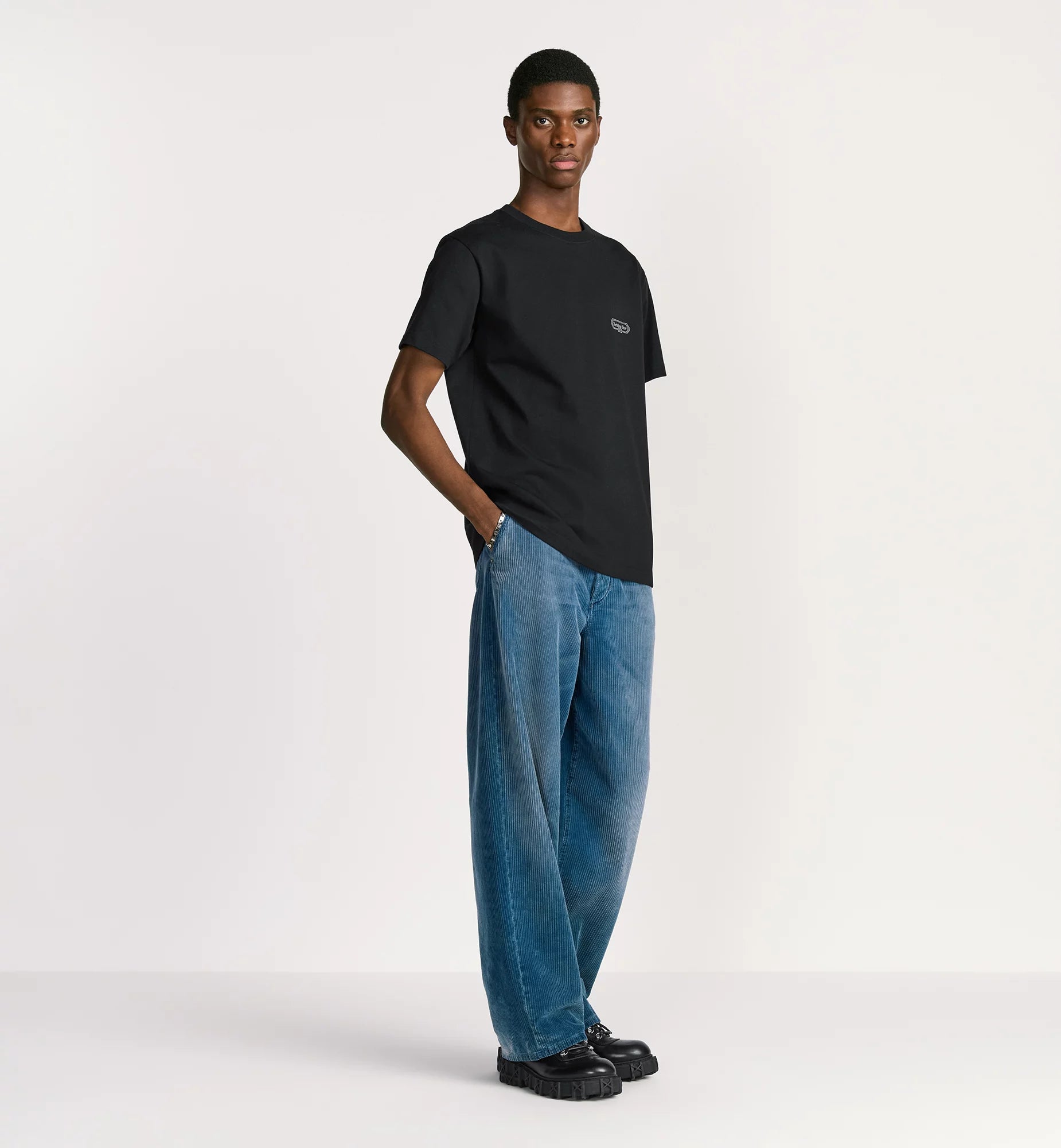 Tricou negru CD Box Relaxed Fit