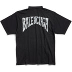 Tricou negru cu logo Paris Tropical