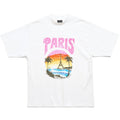 Tricou alb cu logo Paris Tropical