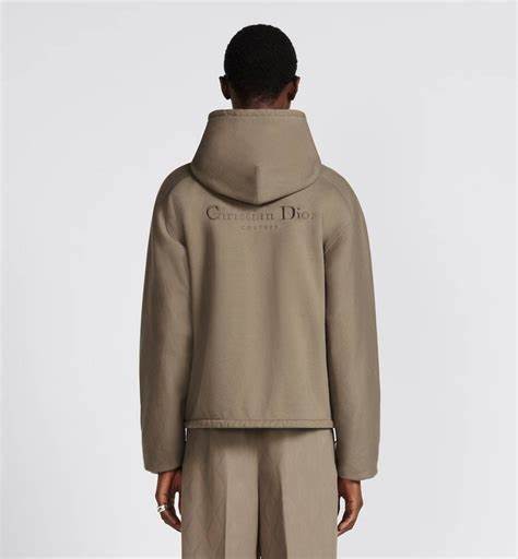 GEACĂ DE TRENING REVERSIBILĂ BEJ CU GLUGĂ