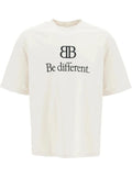 BB Be Different Tricou alb oversize