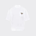 PRADA Oversized White Cotton T-shirt - Exclusive Wear