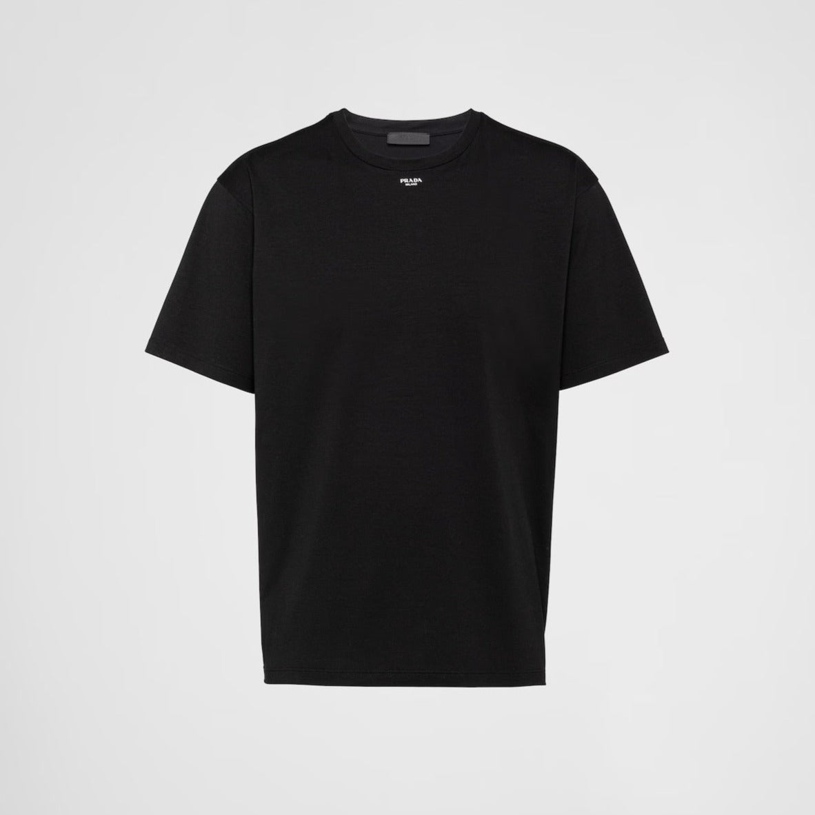 Tricou din bumbac negru elastic