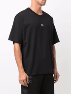 Tricou negru cu logo DG metalic auriu