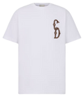 TRICOU ALB RELAXED FIT CD INTERLACED