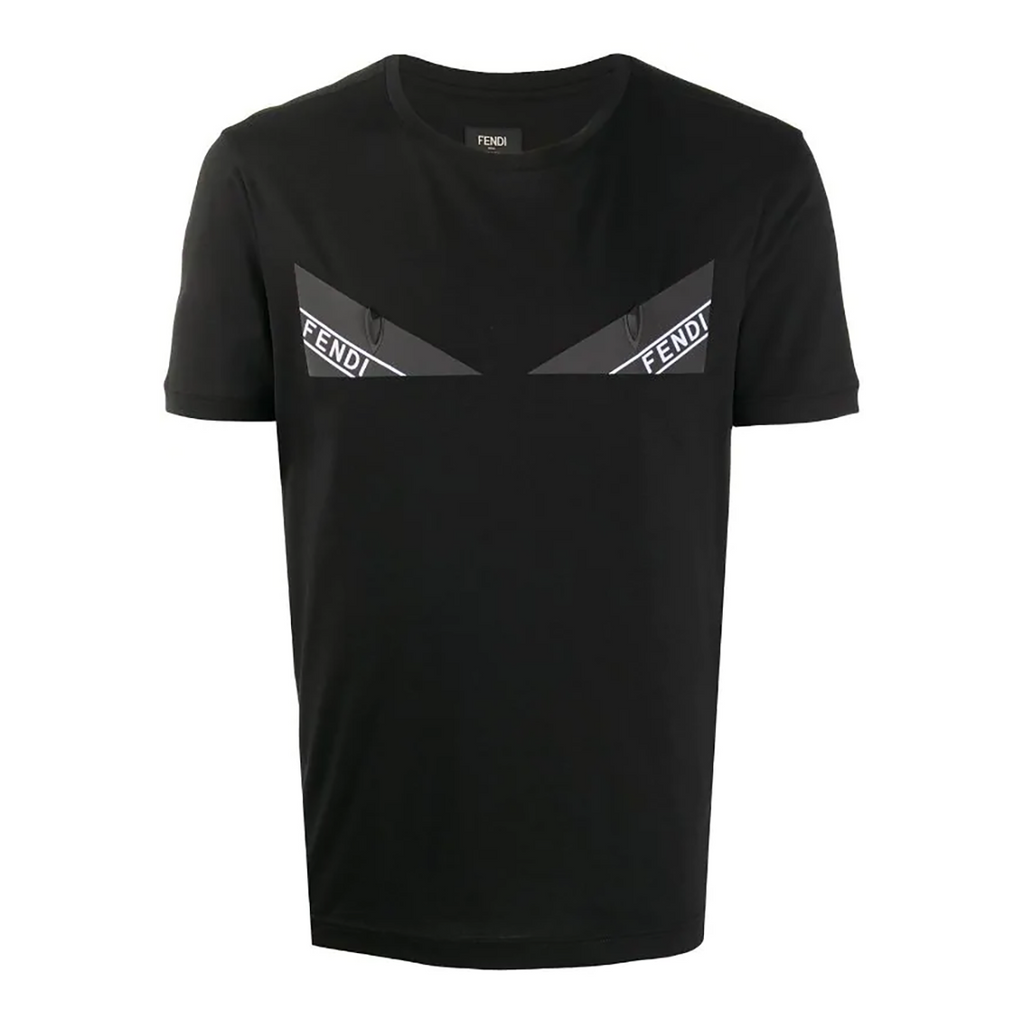 Tricou negru din bumbac cu imprimeu Bag Bugs