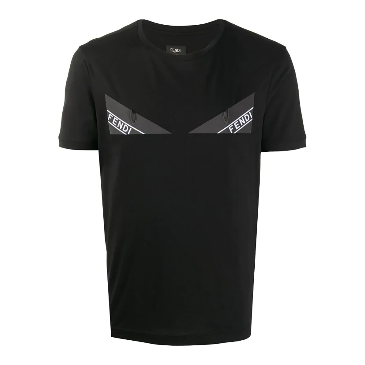 Tricou negru din bumbac cu imprimeu Bag Bugs