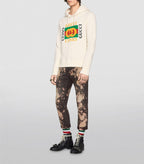 Hanorac alb cu logo vintage