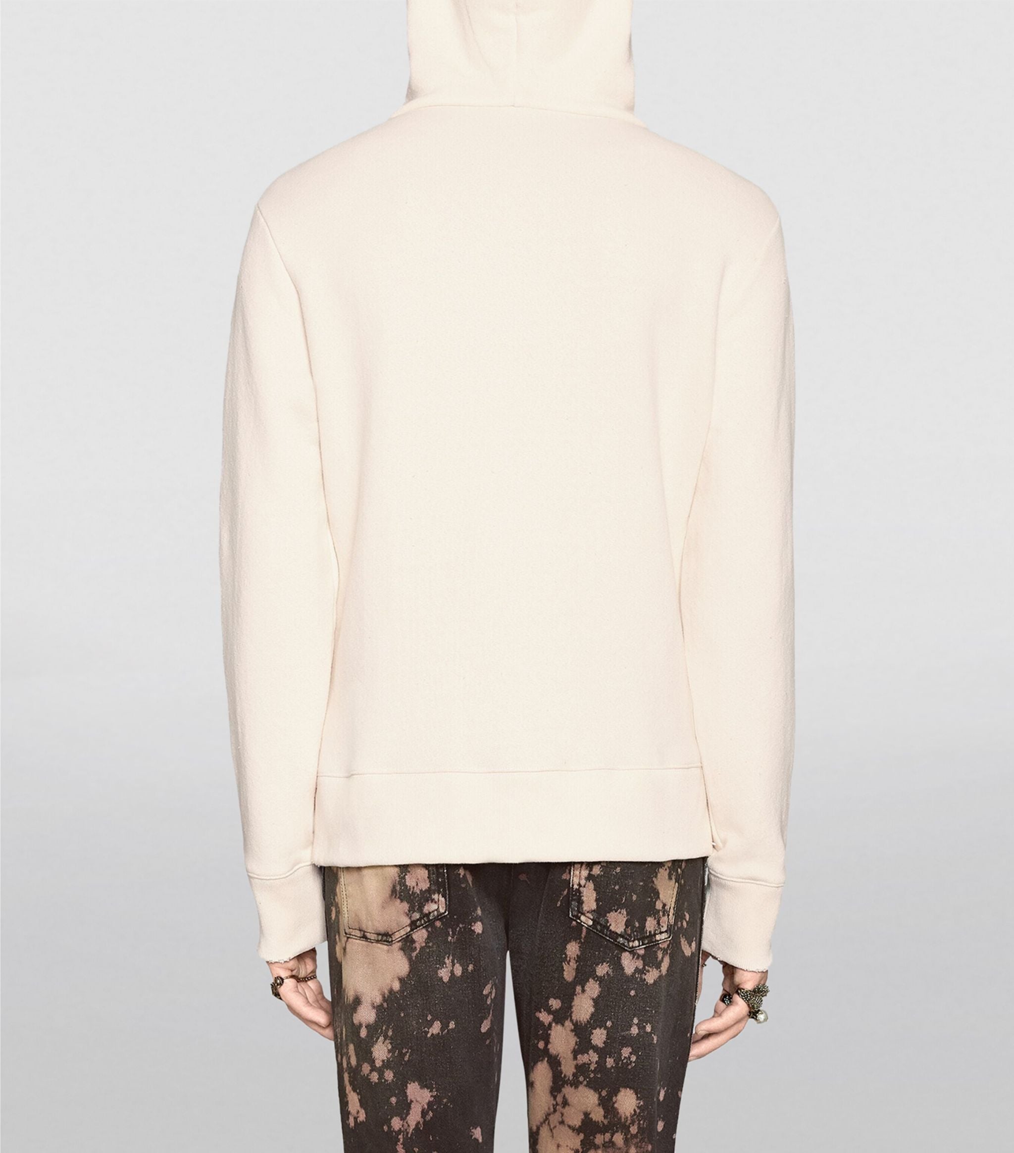 Hanorac alb cu logo vintage