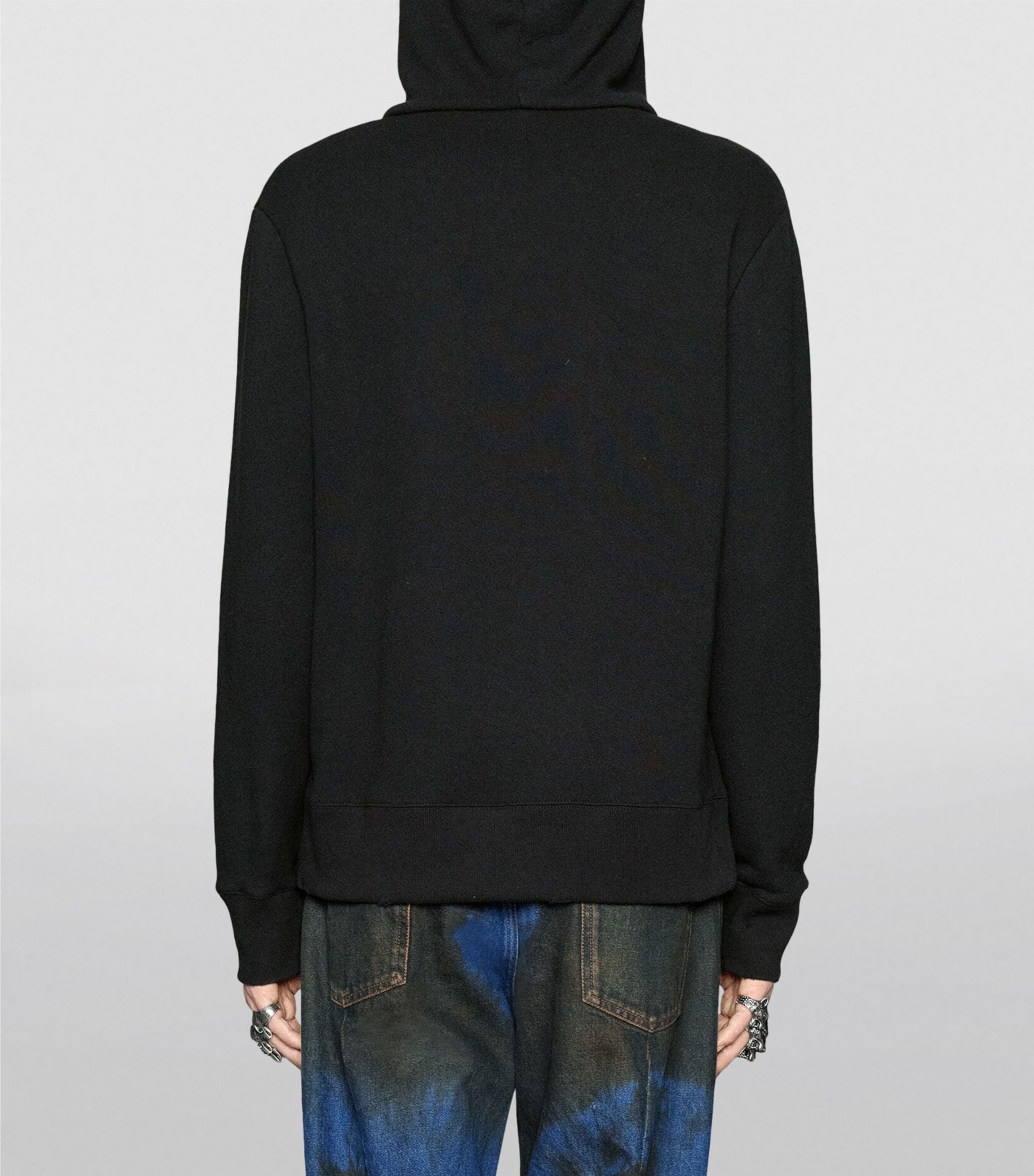 Hanorac negru cu logo vintage