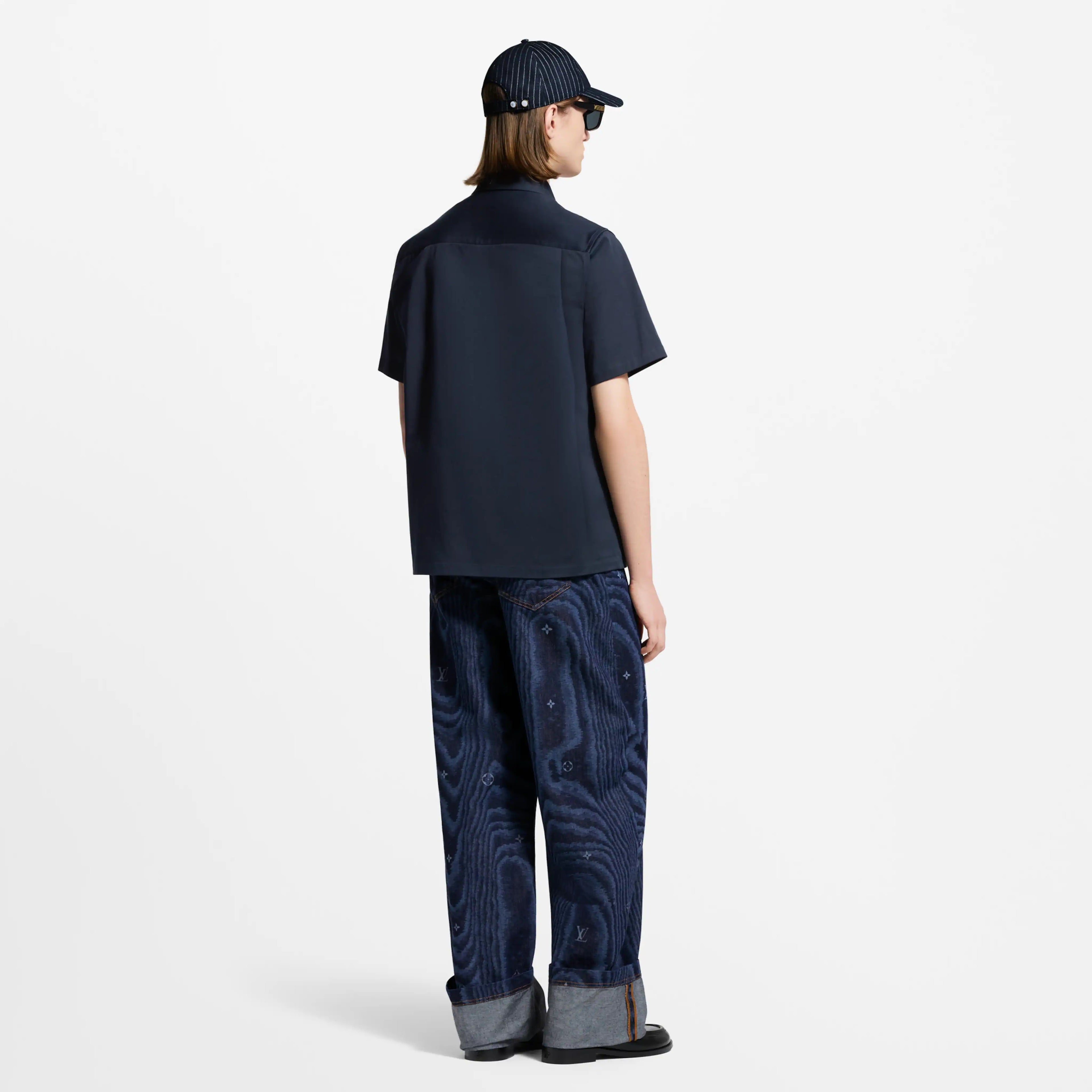 Cămașă albastră Monogram Pocket