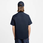 Cămașă albastră Monogram Pocket