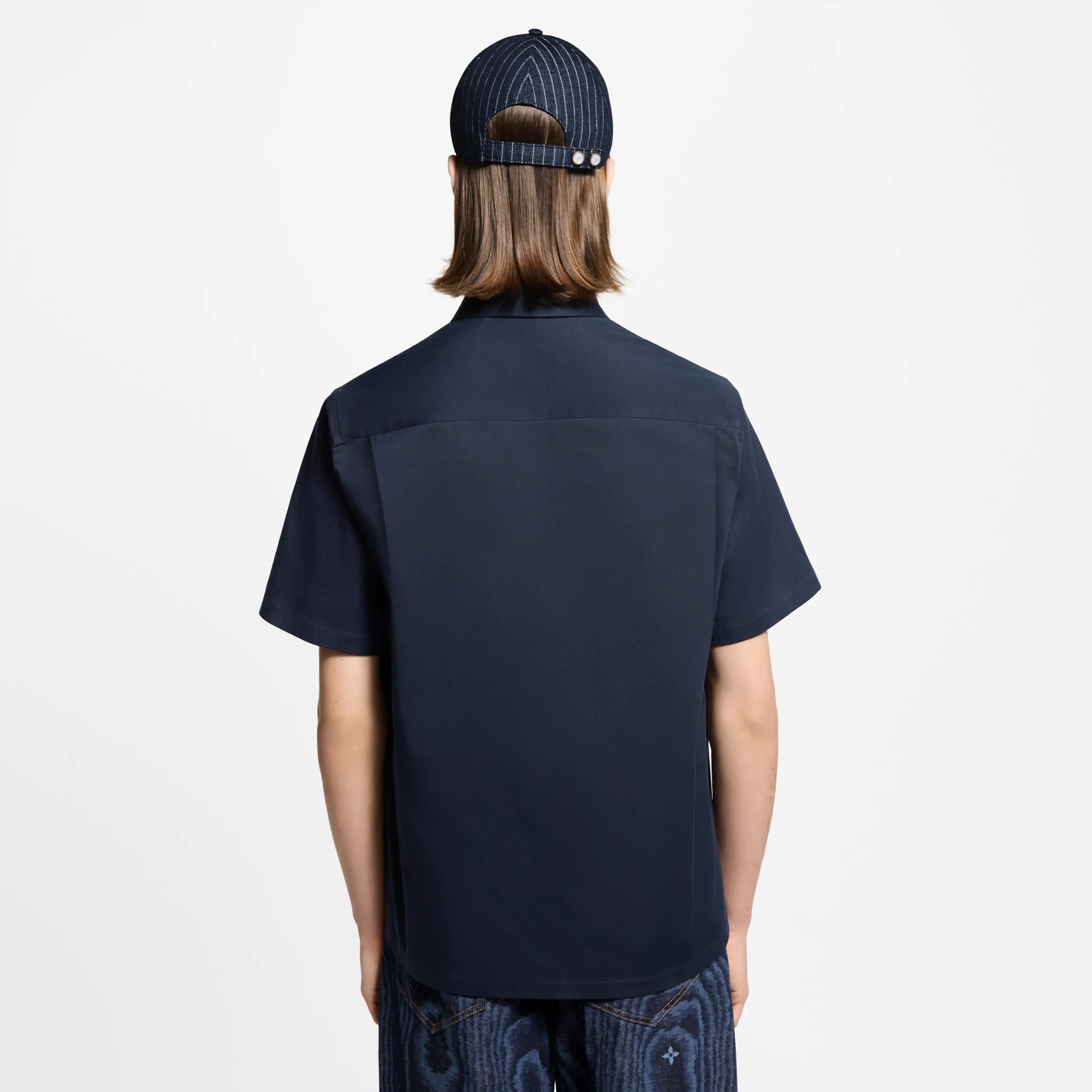 Cămașă albastră Monogram Pocket