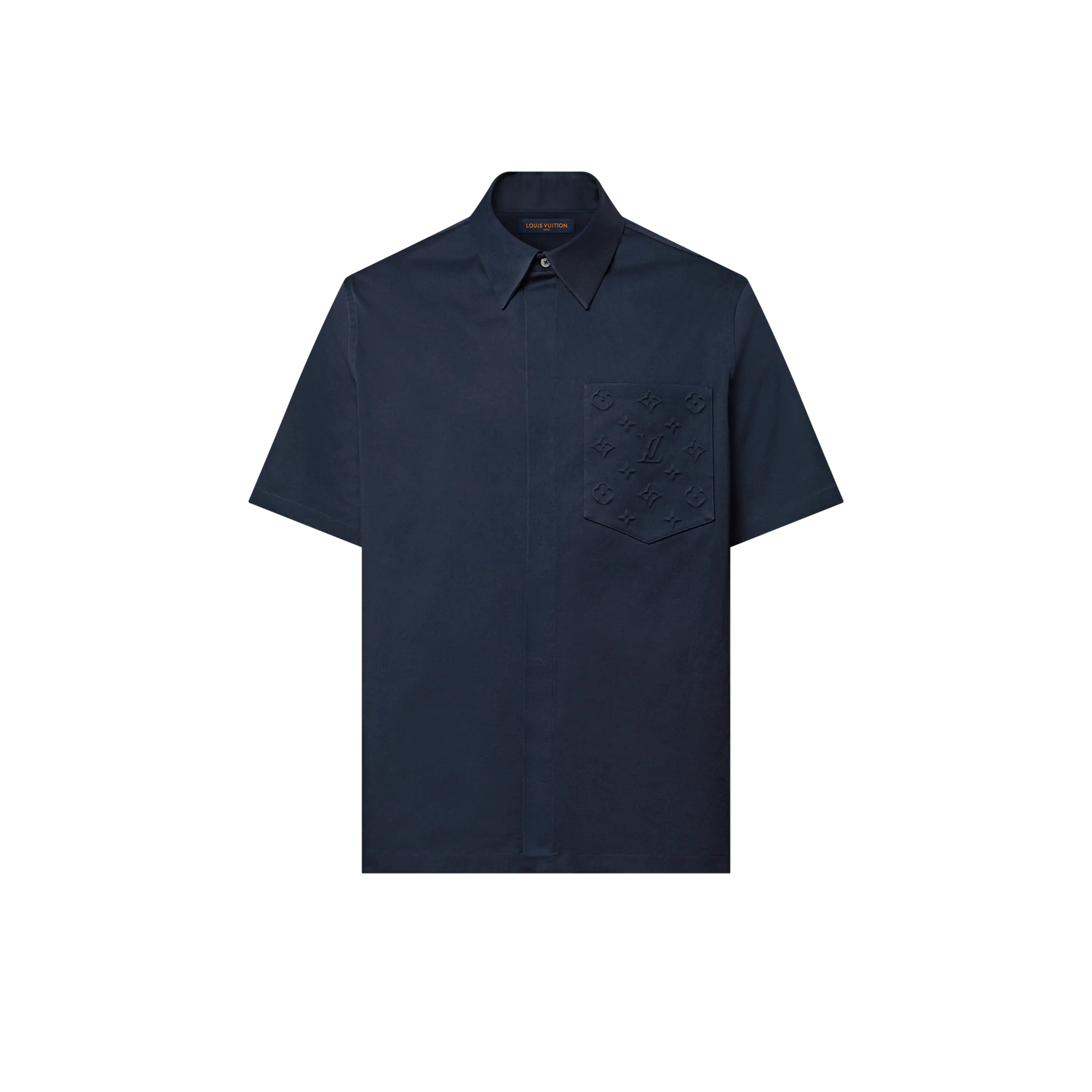 Cămașă albastră Monogram Pocket