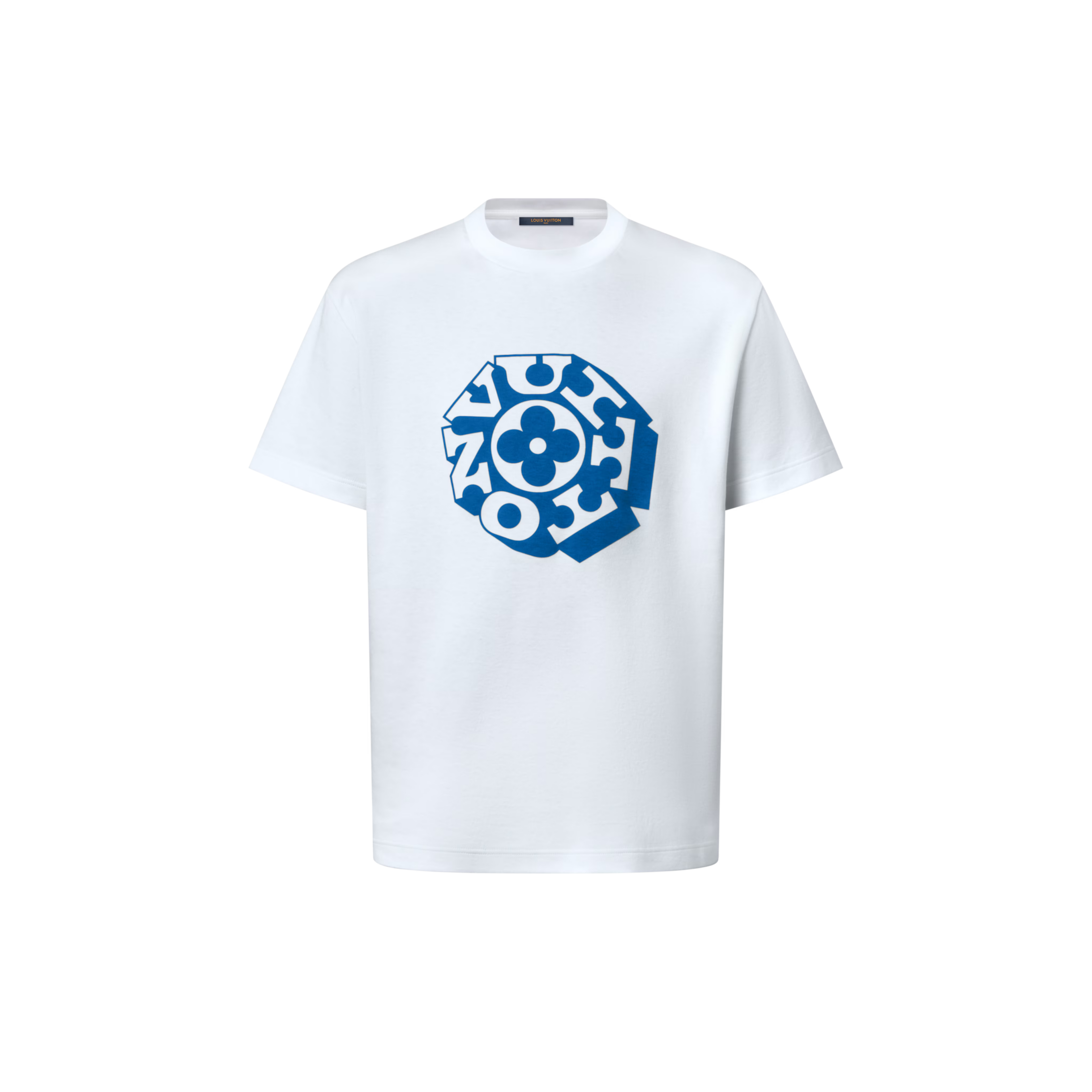 Tricou din bumbac alb cu imprimeu floral