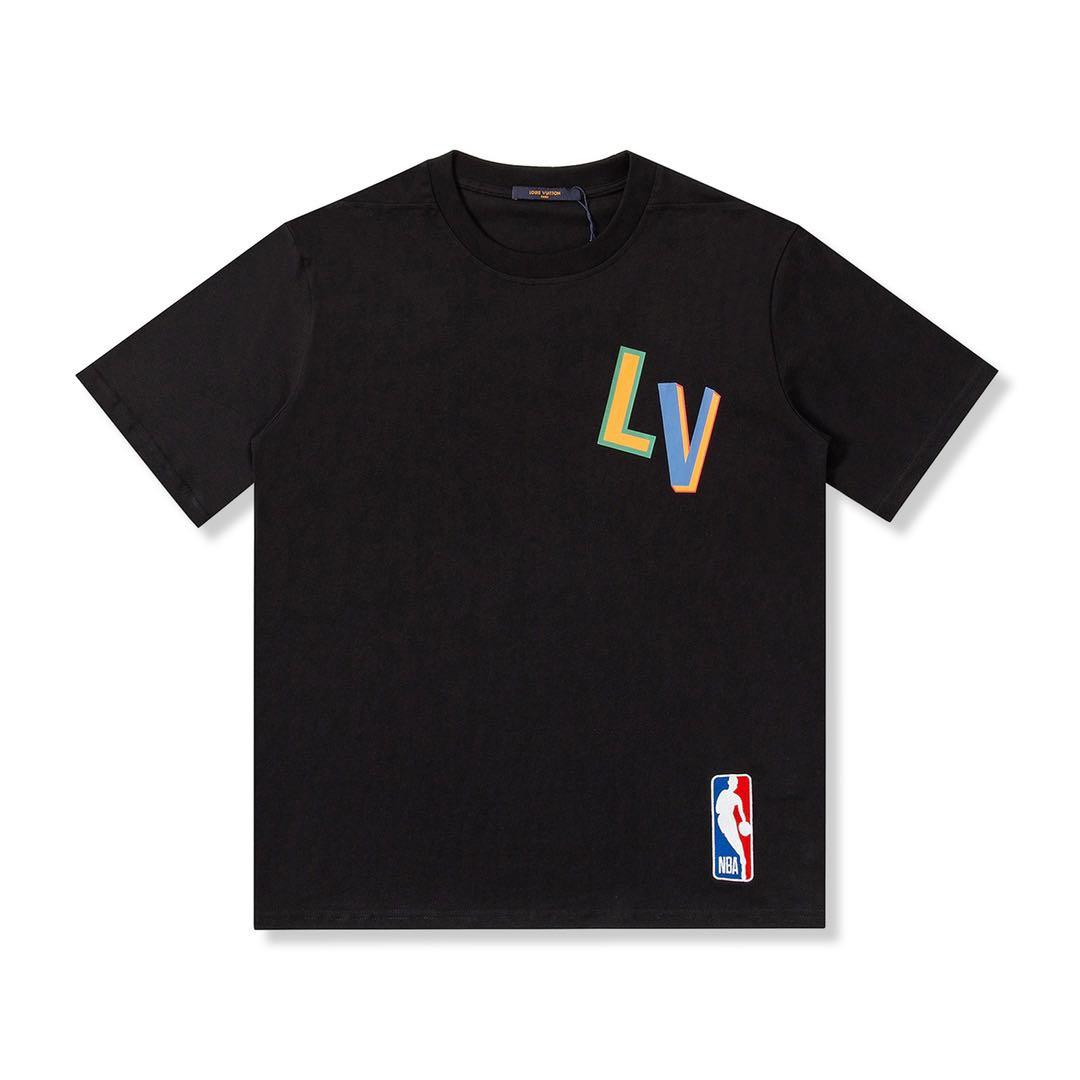Tricou negru LV x NBA