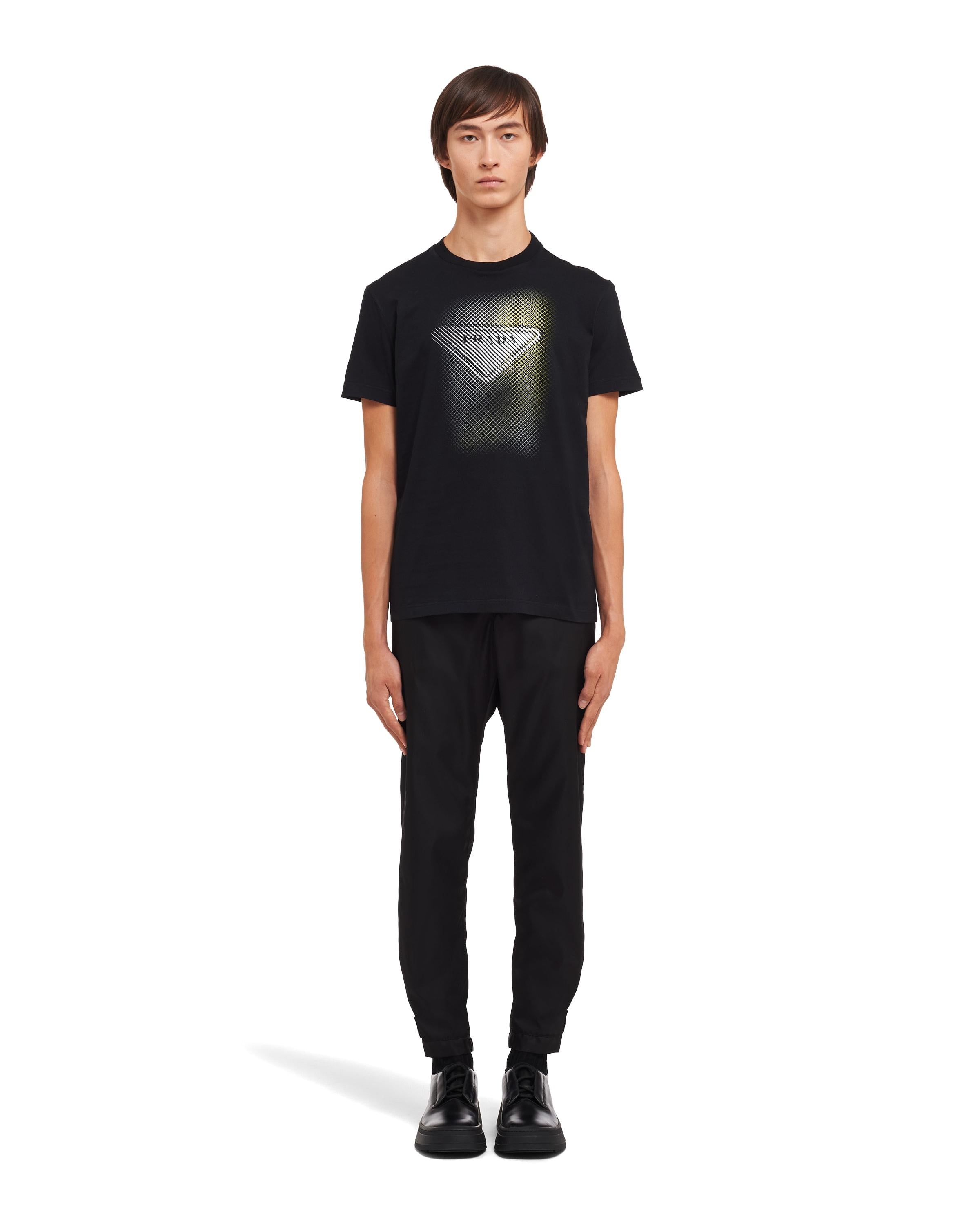 Tricou negru de bumbac, imprimat