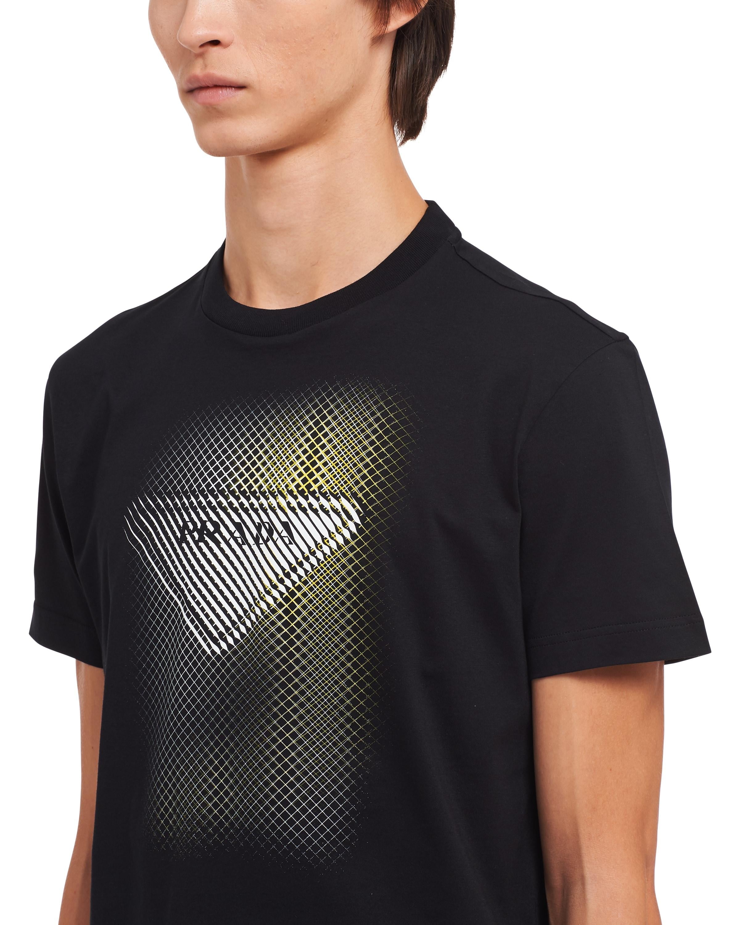 Tricou negru de bumbac, imprimat